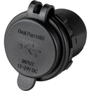 Sea-Dog Round Dual USB USB-C Power Socket [426516-1] - Wholesaler Elite LLC