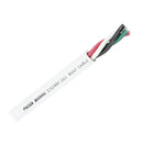 Pacer Round 4 Conductor Cable - 100 - 14/4 AWG - Black, Green, Red White [WR14/4-100] - Wholesaler Elite LLC