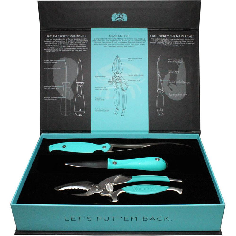 Toadfish Coastal Kitchen Collection - Oyster Knife, Shrimp Cleaner Crab Cutter [1011] - Wholesaler Elite LLC