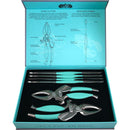 Toadfish Crab/Lobster Tool Set - 2 Shell Cutters 4 Seafood Forks [1022] - Wholesaler Elite LLC