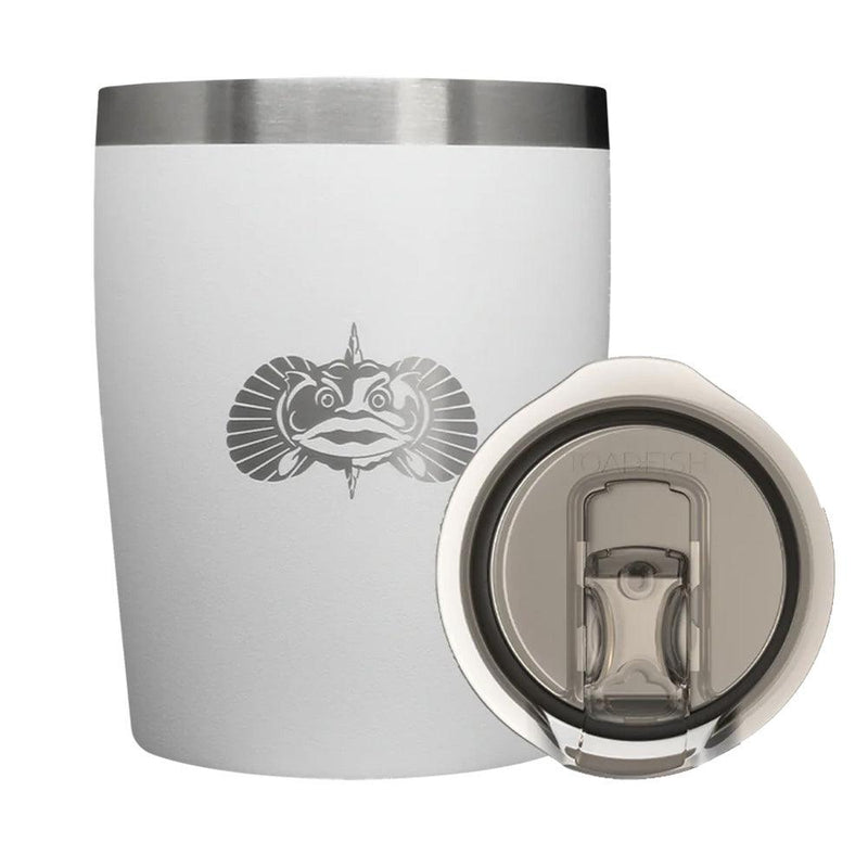 Toadfish Non-Tipping 10oz Rocks Tumbler - White [1076] - Wholesaler Elite LLC