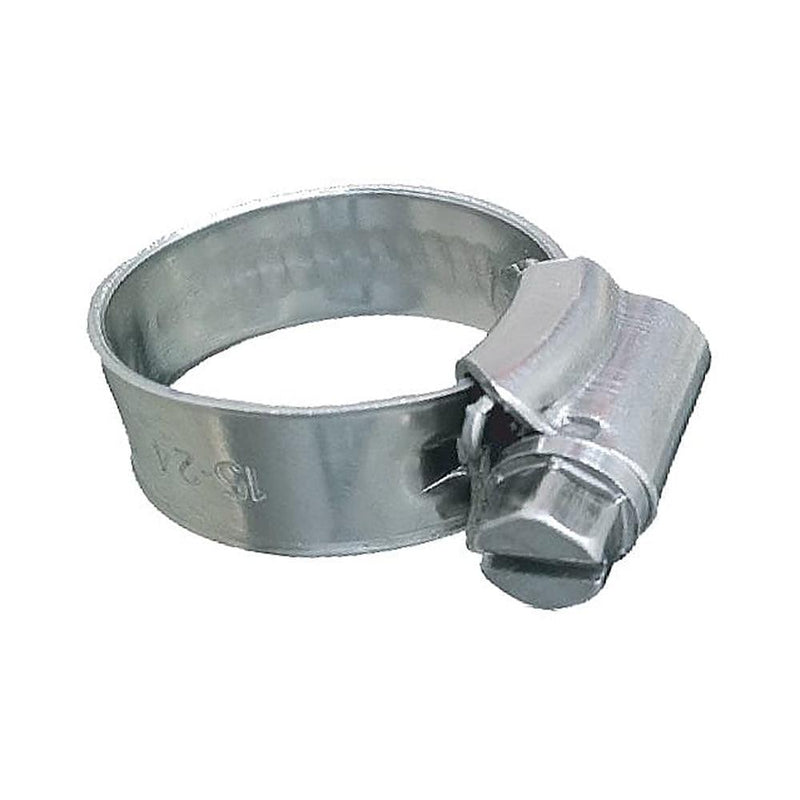 Trident Marine 316 SS Non-Perforated Worm Gear Hose Clamp - 3/8" Band - 7/16"21/32" Clamping Range - 10-Pack - SAE Size 4 [705-0561] - Wholesaler Elite LLC
