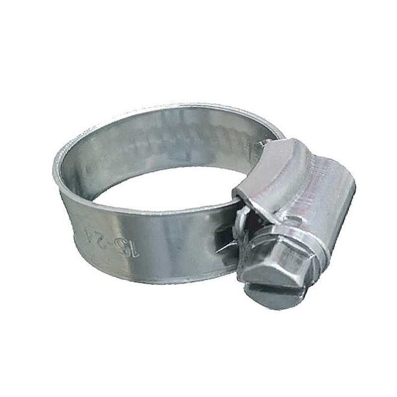 Trident Marine 316 SS Non-Perforated Worm Gear Hose Clamp - 3/8" Band - (1-1/16" 1-1/2") Clamping Range - 10-Pack - SAE Size 16 [705-1001] - Wholesaler Elite LLC