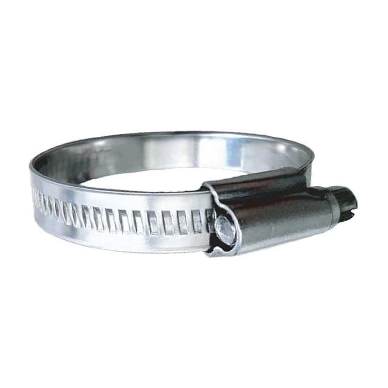 Trident Marine 316 SS Non-Perforated Worm Gear Hose Clamp - 15/32" Band - (5/8" 15/16") Clamping Range - 10-Pack - SAE Size 8 [710-0121] - Wholesaler Elite LLC