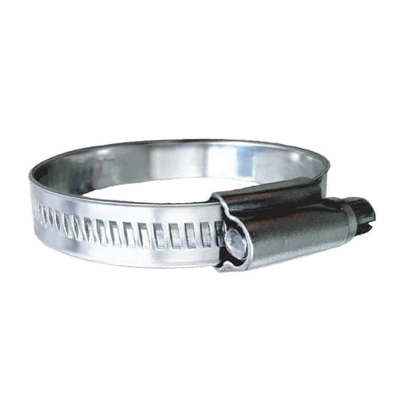 Trident Marine 316 SS Non-Perforated Worm Gear Hose Clamp - 15/32" Band - (1-3/4" 2-1/4") Clamping Range - 10-Pack - SAE Size 28 [710-1121] - Wholesaler Elite LLC