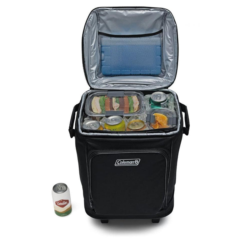 Coleman CHILLER 42-Can Soft-Sided Portable Cooler w/Wheels - Black [2158136] - Wholesaler Elite LLC