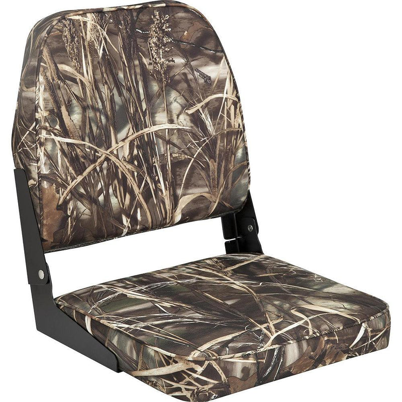 Attwood Swivl-Eze Low Back Padded Flip Seat - Camo [98395CAMO] - Wholesaler Elite LLC