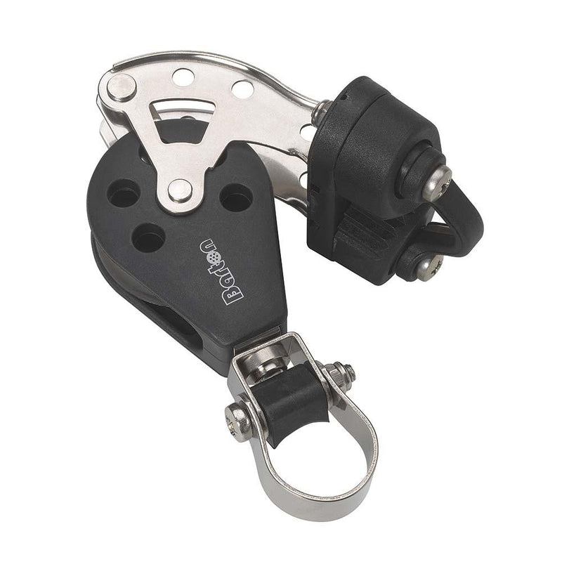 Barton Marine Size 3 Stanchion Lead Block - Single w/Becket Cam Cleat [N03591] - Wholesaler Elite LLC